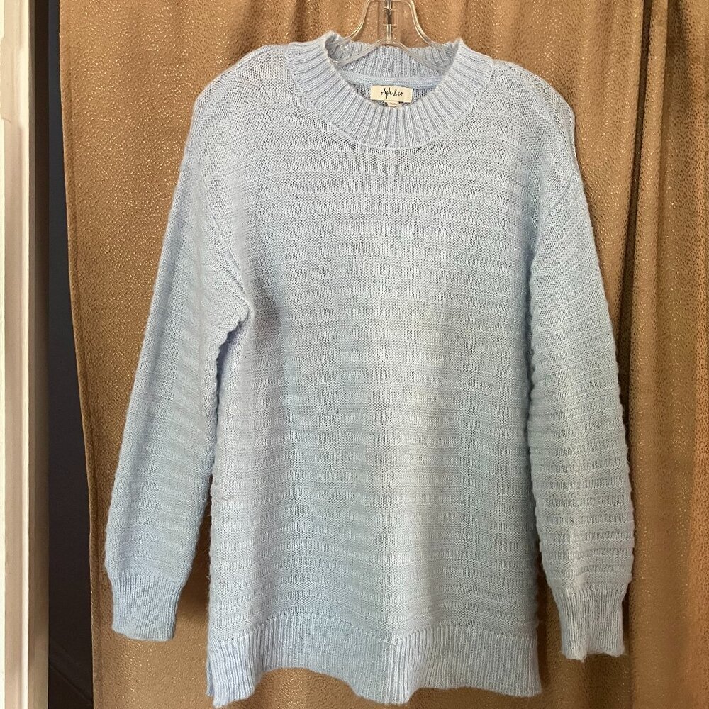 Pale Blue Lightweight Pullover Sweater PM/M